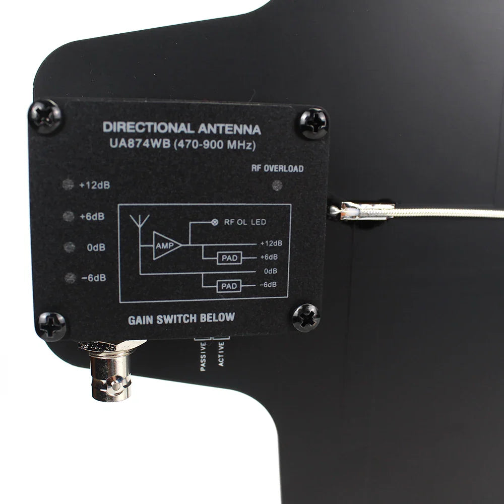 UA844 Antenna Amplifier 5 Channel Power Distributor for Wireless Microphones - Super Wideband UHF 470-952MHz
