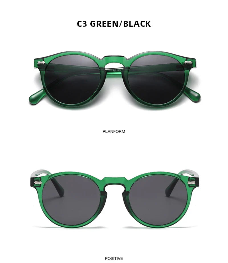 Retro Polarized Sunglasses — Small Round Vintage Shades for Men & Women