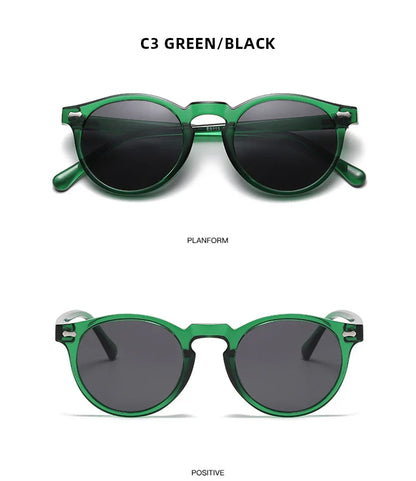 Retro Polarized Sunglasses — Small Round Vintage Shades for Men & Women