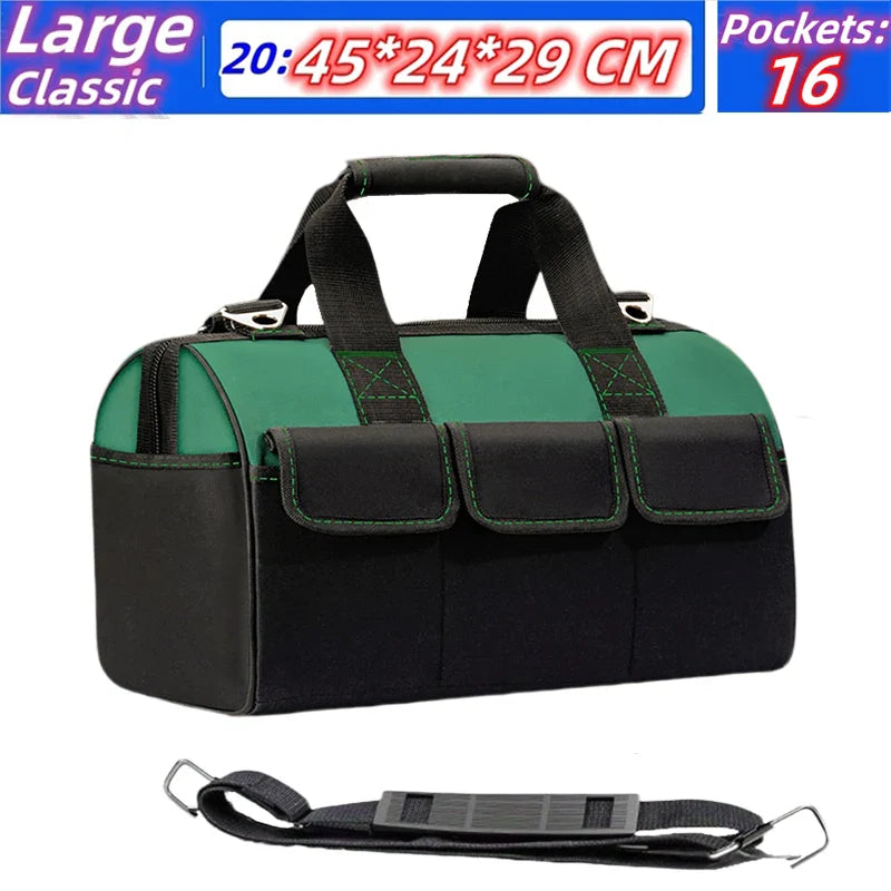 23-inch Large Capacity Waterproof Tool Bag – Thickened 1680D Oxford Electrician Storage