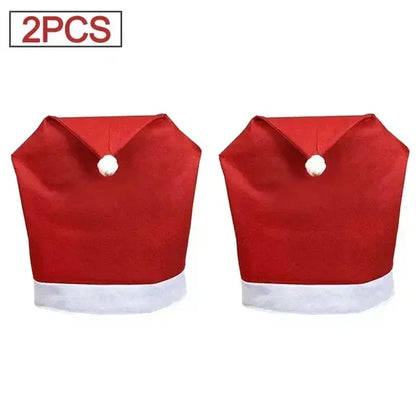 Christmas Chair Decoration Set - Cartoon Holiday Chair Covers and Festive Home Decor Supplies for Christmas Celebration