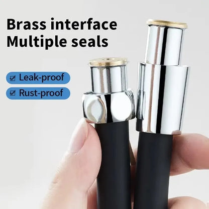 Silicone Flexible Shower Hose 1.5/2/3M – Anti-Winding High Pressure Extension Tube Bathroom Faucet Accessory