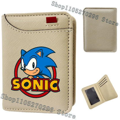 Sonic & Shadow Cartoon Wallet – Anime Multi-Card Vertical Holder, Portable Slim Card Pack, 2026 New Fashion Gift Wallet