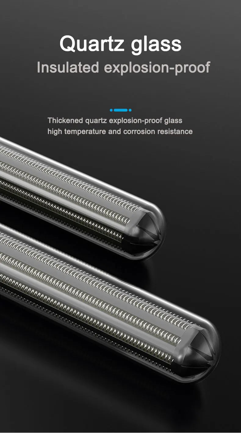 25W-300W Fish Tank Aquarium Heating Rod - Quartz Glass with Digital Display & Automatic Thermostat for Aquariums