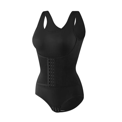 Bodysuit Shapewear – Double Breasted Tummy Control Body Shaper, Postpartum Slimming Waist Trainer & Comfort Corset for Flat Belly