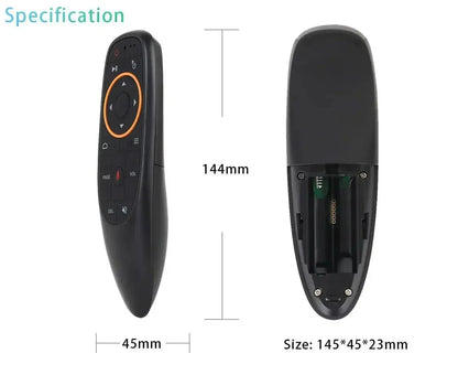 G10S Air Mouse Voice Remote Control – 2.4G Wireless Gyroscope & IR Learning for Android TV Box H96 MAX X88 PRO HK1