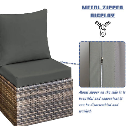 Custom Chair & Sofa Cushion Set – Seat and Backrest Pads for Bench, Garden, Patio & Bay Window Comfort Decor Cushion Set