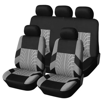 Brand Embroidery Universal Car Seat Cover Set with Organizer – Premium Interior Protection for Golf 4, Citroen C4, IZH 2126, Hyundai i20 & Honda Models