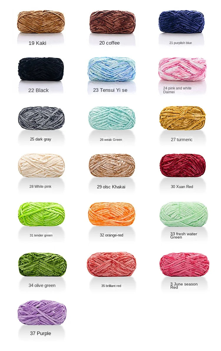 50g/Ball DIY Knitting Yarn – Soft Wool for Baby Scarf, Hat, Chunky Crochet Thread