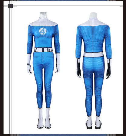 Fantastic Four Thing & Reed Richards Cosplay Costume – Blue Invisible Man Jumpsuit for Halloween & Superhero Events