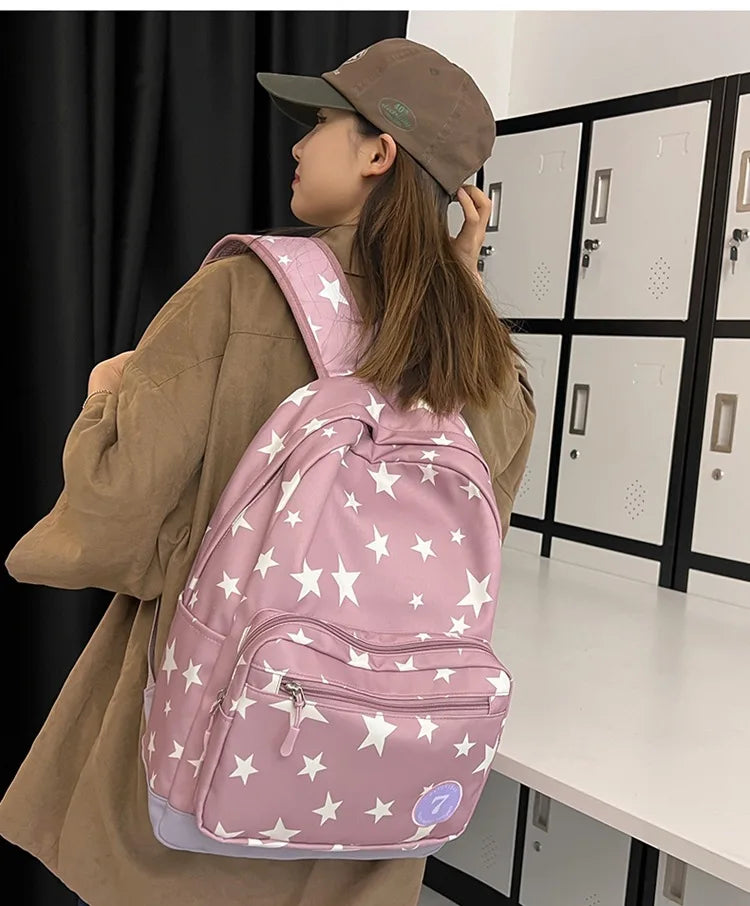 Star Laptop Backpack 17 Inch | Cute Travel & College Bag for Women, Men, Students, Back to School Bookbag