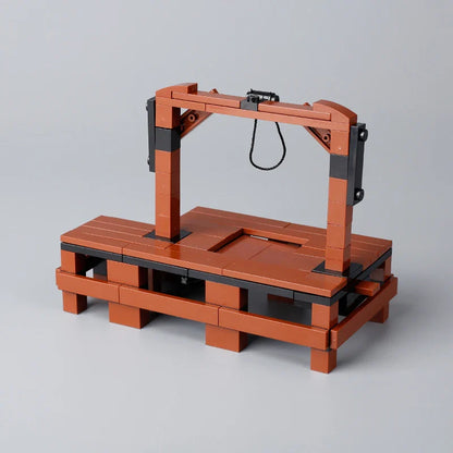 MOC Medieval Prison Hanging Cage Building Block Set – Castle Scene Assembly Toy Kit