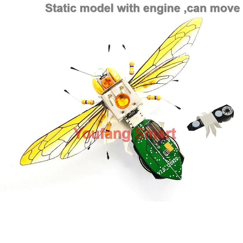 DIY Robotic Insect Kit - STEAM Science Electronic Animal Building Toy
