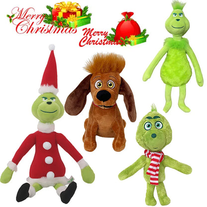 Green Shaggy Anime Figure – Green-Haired Monster Plush Doll, Christmas Decoration & Birthday Gift for Kids