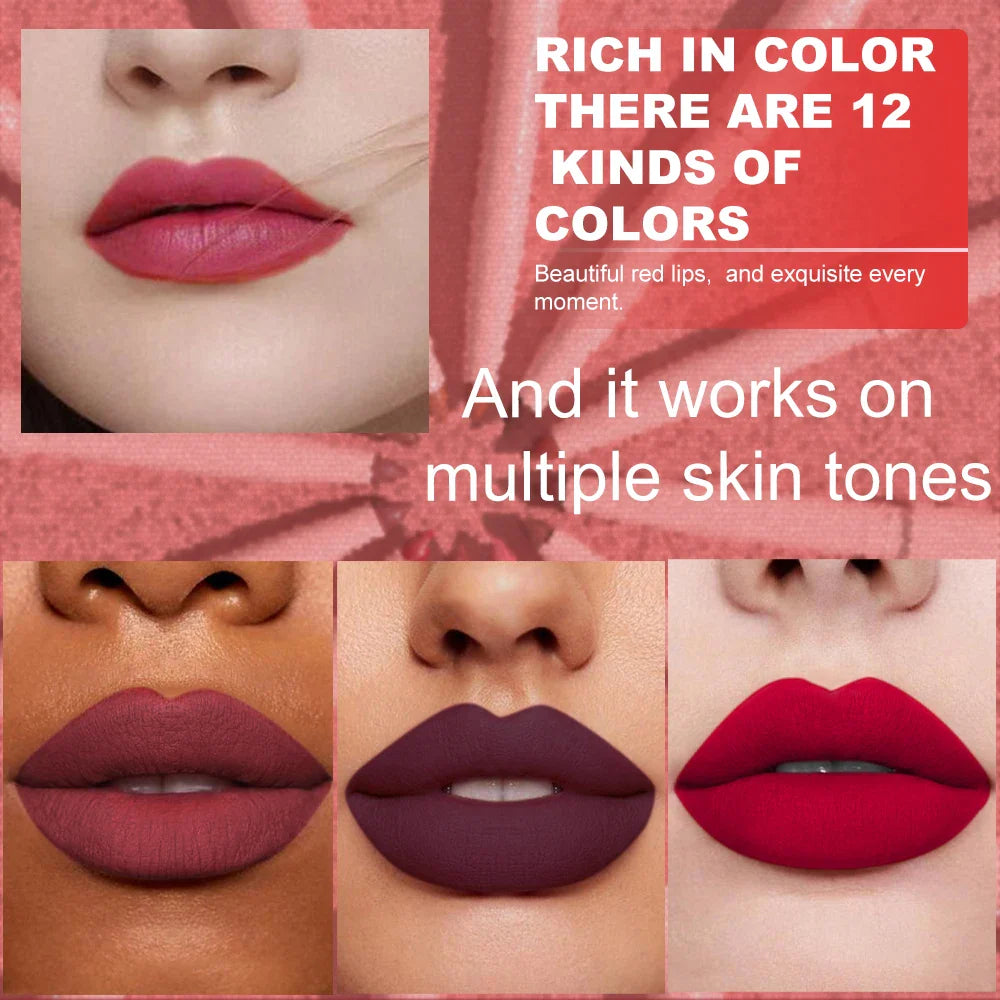 6pcs Waterproof Lip Liner Pen Set – Long-Lasting, Non-Fading, Easy Coloring Lip Gloss Makeup Set