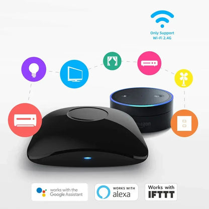 Broadlink RM4 Pro Universal Smart Remote – IR/RF/WiFi Control, Works with Alexa & Google Home