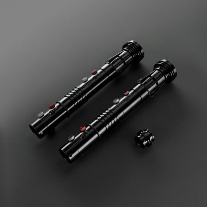 Darth Maul Double-Edged Neopixel Lightsaber – Xenopixel Jedi Laser Sword for Heavy Dueling & Cosplay