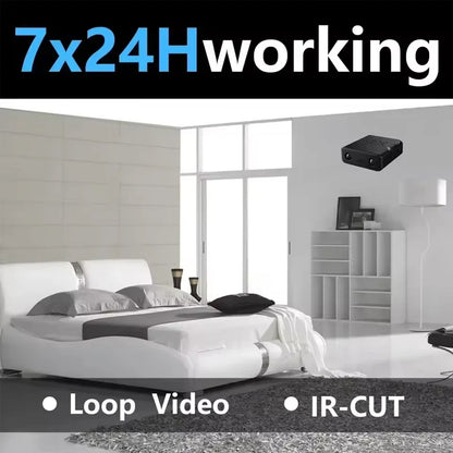 1080P HD Mini WiFi Security Camera - Smart Indoor Wireless IP Camera with Voice App Monitoring & Anti-Theft Protection