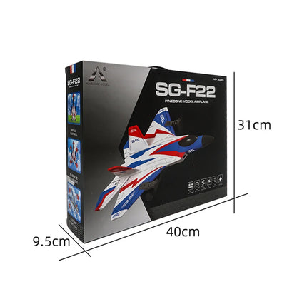 RC F22 Stunt Plane — 2.4G Remote Control 3D Glider Airplane EPP Foam Toy for Kids