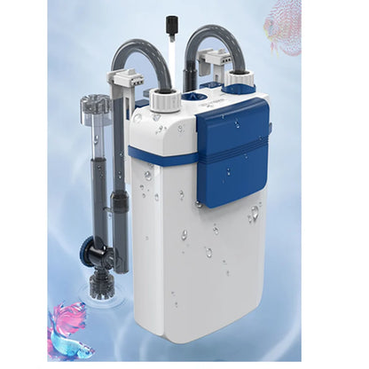220V Silent Aquarium Filtration System – Wall-Mounted Integrated Filter & Oxygenation Machine for Fish Tanks