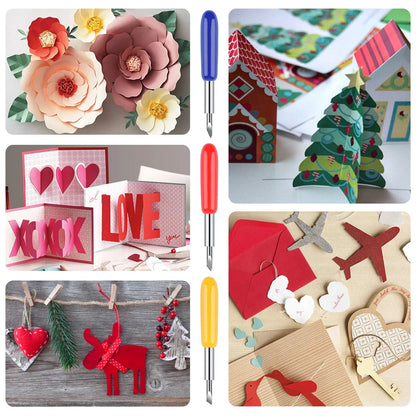 Metal Cut Blade Set with Housing — Compatible with Cricut Maker, Maker 3, Explore Air 2 & Explore 3, Replaceable Deep-Point Blade