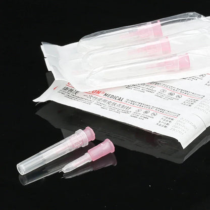 31G 4mm Adjustable Disposable Microplastic Needle – Sterile Medical Injection Tool for Cosmetic Eyelid Procedures