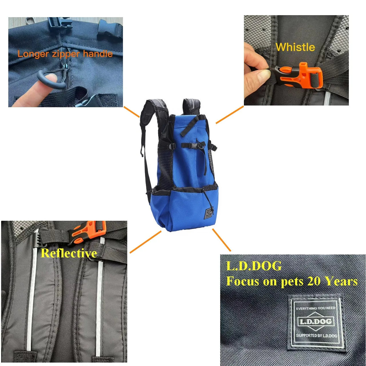 Breathable Hiking Pet Dog Carrier Backpack – Outdoor Travel Mesh Bag for Bicycle & Motorcycle