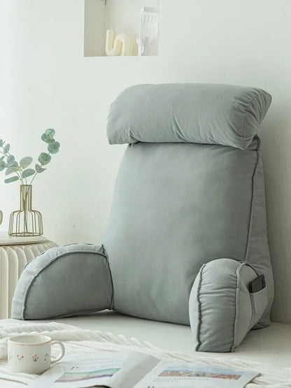 Triangular Headboard Wedge Pillow – Large Reading Backrest Support Cushion for Bed Sleeping & Positioning Comfort Bolster