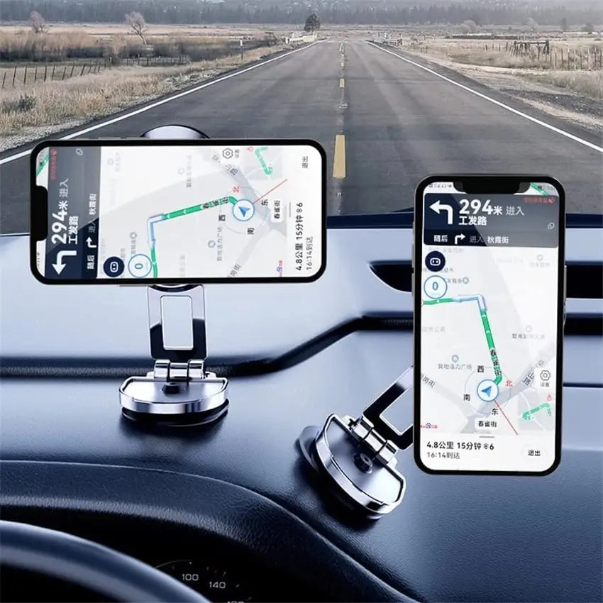 Magnetic Car Phone Holder Mount - Smartphone Stand with Strong Magnet for iPhone, Xiaomi, Samsung - Secure Cell GPS Support In-Car