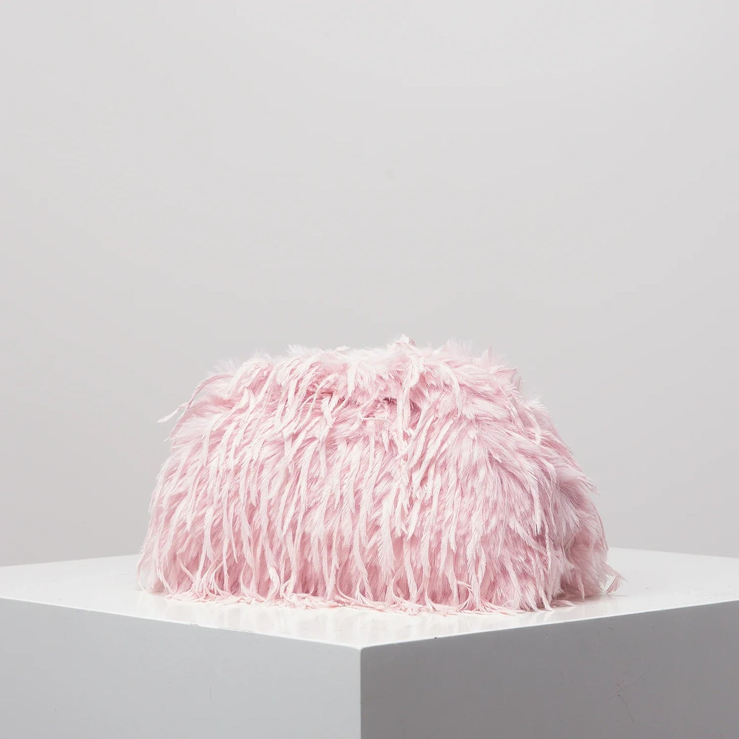 Dopamine Y2K Plush Clutch Bag – Candy-Colored Women's Clip Purse for Dinner or Party Dresses