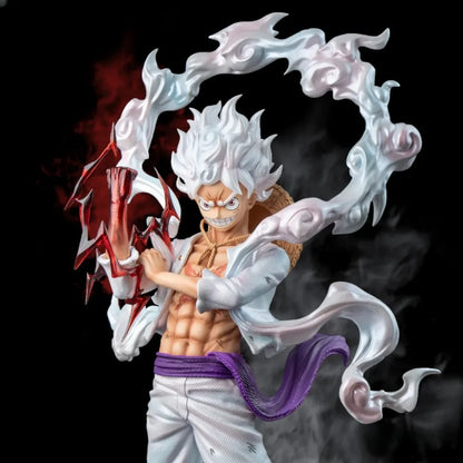 25cm One Piece Anime Figure — 5 Gear Nika Luffy PVC Statue, Collectible Model Toy, Gift for Fans