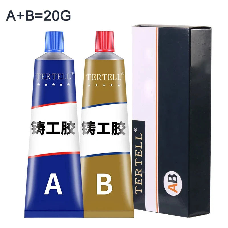 2-in-1 Metal Repair Paste – High Strength Cold Welding Glue & AB Casting Sealant for Metal Defects