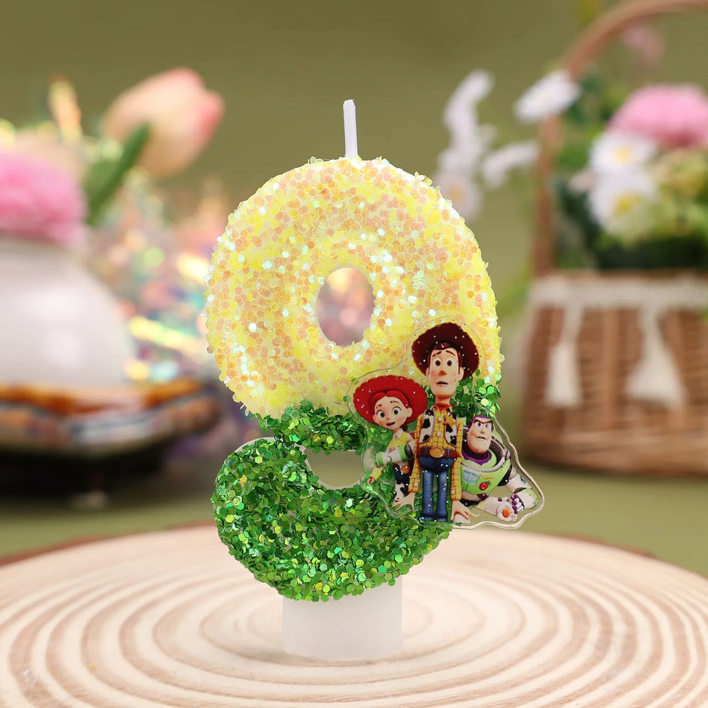 Toy Story Cartoon Number Candles 0-9 - Cute Kids Birthday Cake & Party Decoration Supplies