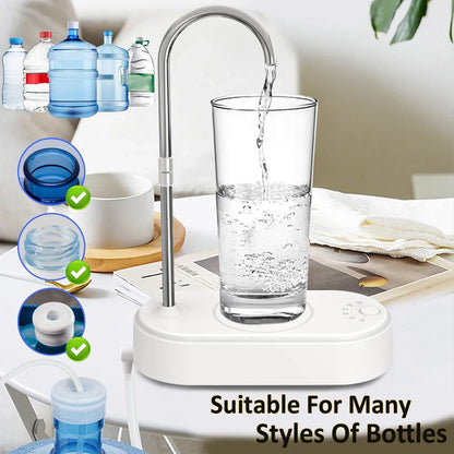 Electric Water Pump Dispenser — Automatic Gallon Bottle Pump for Home & Office, Portable Cold Water Pump