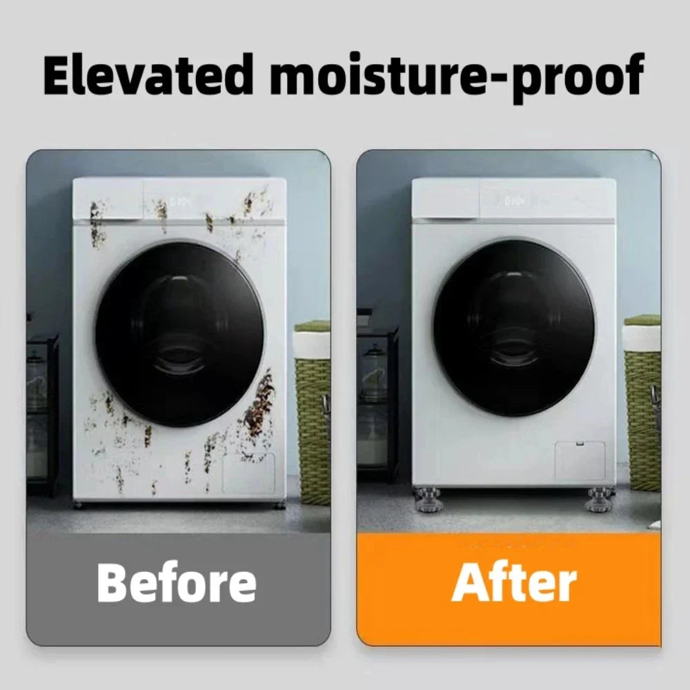 4PCS Washing Machine Foot Pads – Noise-Reducing, Shock-Absorbing, Non-Slip Brackets for Refrigerator & Appliances