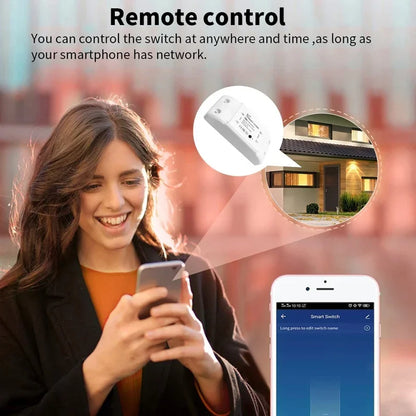 Tuya WiFi Smart Switch – Wireless APP Controller with Timer, Smart Life Compatible Universal Breaker, Bluetooth Enabled Home Automation Switch