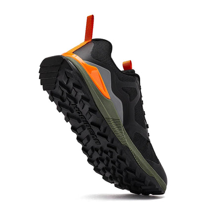 HOBIBEAR Unisex Hiking Sneakers – Lace-Up Outdoor Walking Shoes with Artificial Leather