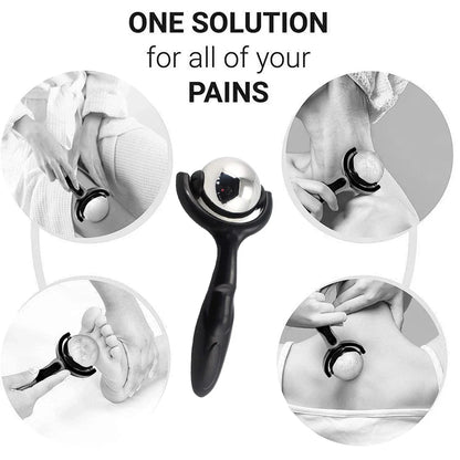Deep Tissue Massage Ball Roller — Sore Muscle Relief for Neck, Back, Feet & Plantar Fasciitis