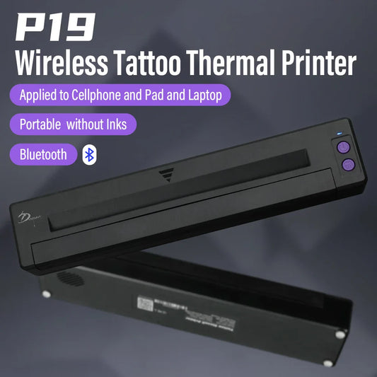 P19 Wireless Tattoo Stencil Printer – Fast Portable Transfer Machine for Small Business Use