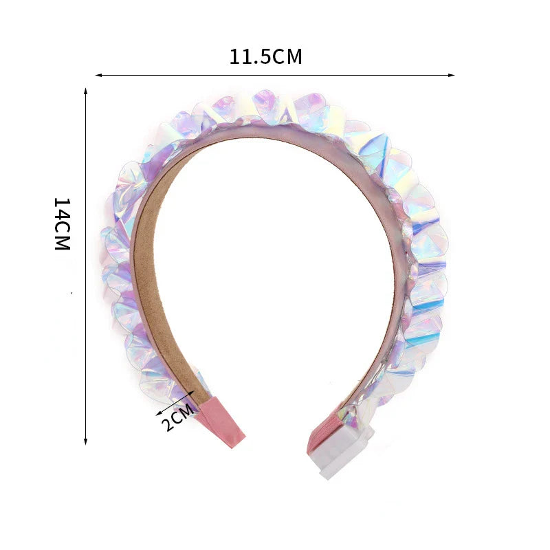 Women's Glowing Light-Up Headband - Luminous Laser Hair Hoop for Nightclub, Party, and Christmas Costume