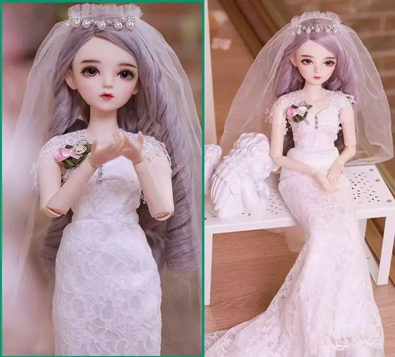 60cm BJD Doll Clothes – Cute Kawaii Outfits for 1/3, 1/4 & 1/6 Dolls, Variety of Accessories for Children’s Toys