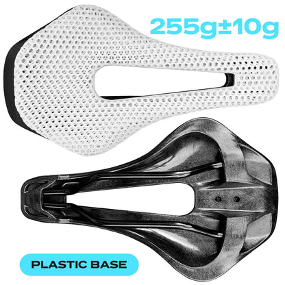2024 RYET 3D Printed Carbon Bike Saddle — Ultralight Hollow MTB & Road Racing Cycling Seat Cushion