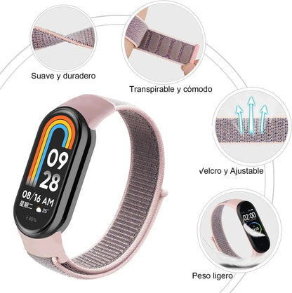 Nylon Loop Strap for Xiaomi Mi Band 3-9 – Replacement Sport Smartwatch Wristband