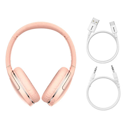 Baseus D02 Pro Wireless Headphones - Bluetooth 5.3, Foldable Sport Headset, Over-Ear Gaming Bluetooth Earbuds