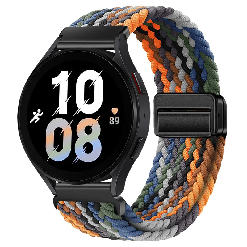 22mm Braided Nylon Watch Band – Loop Sport Strap for OnePlus Watch 3/2, OPPO Watch X/X2/4 Pro & 46mm Smartwatch Bracelet