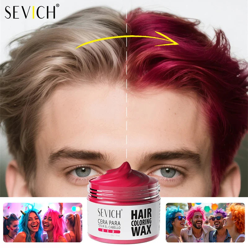 13-Color Halloween Hair Wax – 50g/120g DIY Temporary Hair Dye Cream for Men & Women, Party, Cosplay & Daily Use