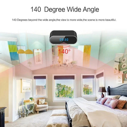 Mini Clock Camera Full HD 1080P WiFi Wireless Spy Camera – Night Vision DVR Home Security Monitoring & Nanny Cam Recorder