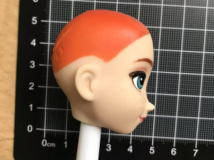 DISNEY Doll Heads – Bald Red Hair King, Queen & Alice with Makeup for DIY Dressing & Accessories