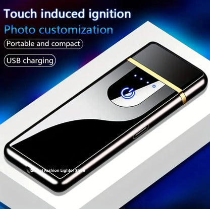 2024 Noctilucent Dragon Touch Sensing USB Lighter - Arc Rechargeable Electric Lighter, Windproof & Touch Sensitive