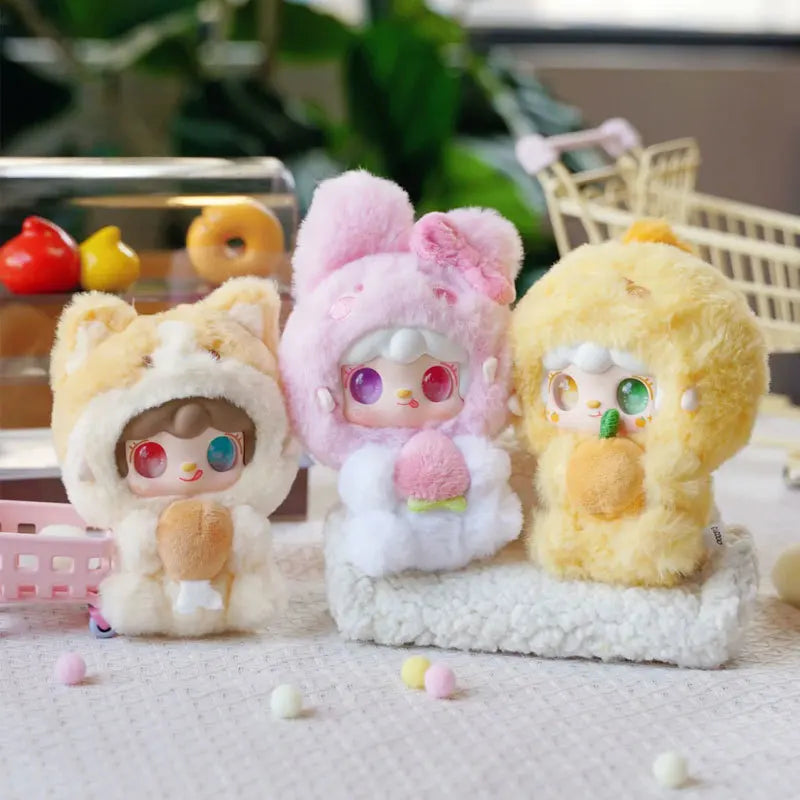 Yooki V10 Hug Food Shop Plush Doll — Gourmet Restaurant Series Blind Box Pendant Collectible Gift